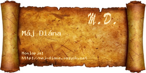 Máj Diána névjegykártya